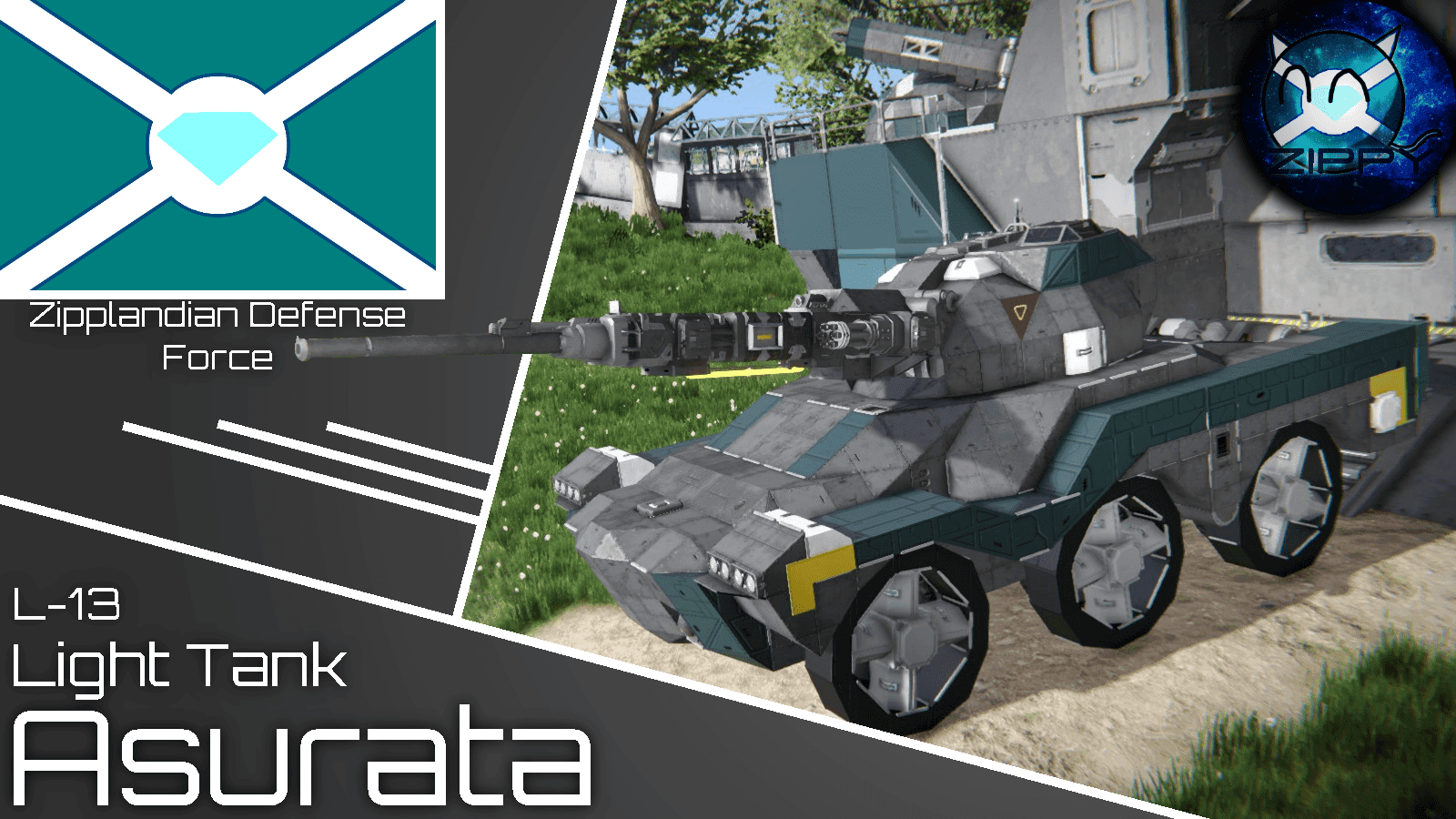 ZDF - L-13 Asurata Type (Light Tank) (Gen 4) — Space Engineers Steam Workshop preview image