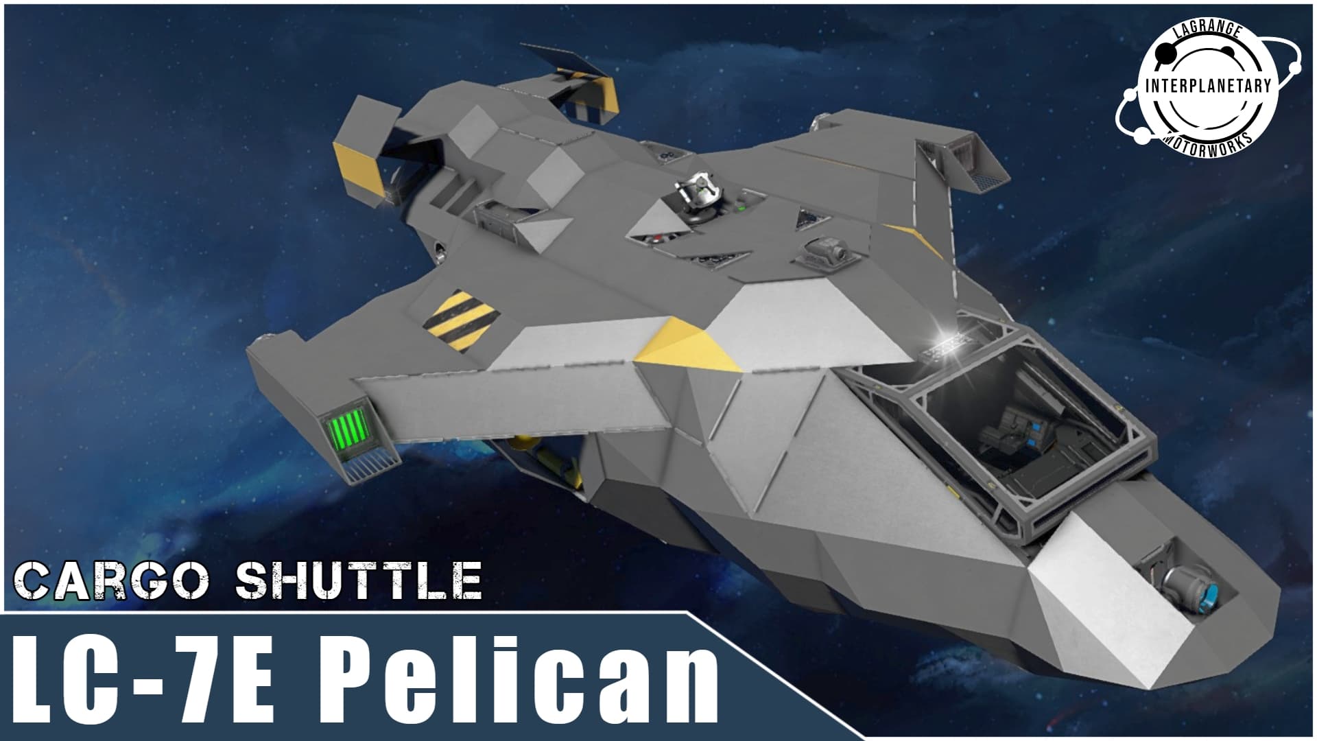 LIM LC-7E Pelican | Survival-Ready Cargo Shuttle — Space Engineers Steam Workshop preview image