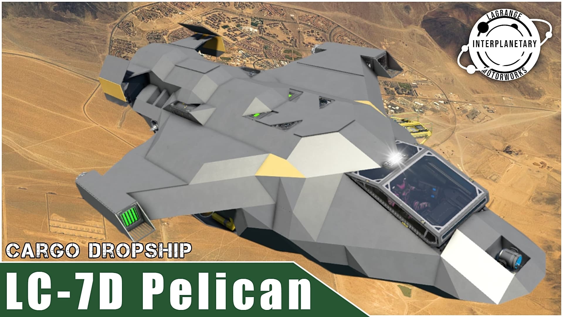 LIM LC-7D Pelican | Survival-Ready Dropship — Space Engineers Steam Workshop preview image