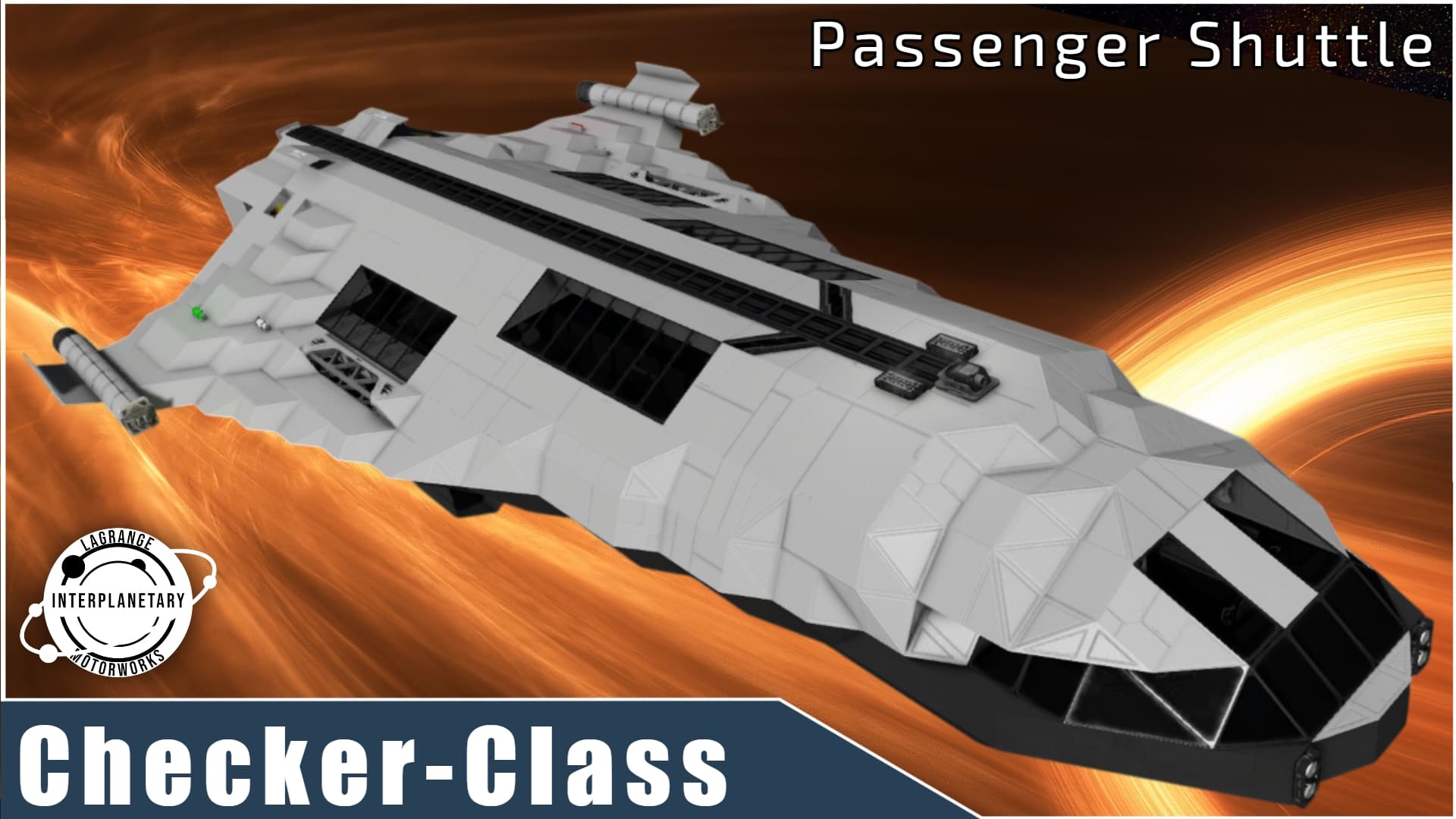 LIM Checker-Class | Survival-Ready Passenger Shuttle — Space Engineers Steam Workshop preview image