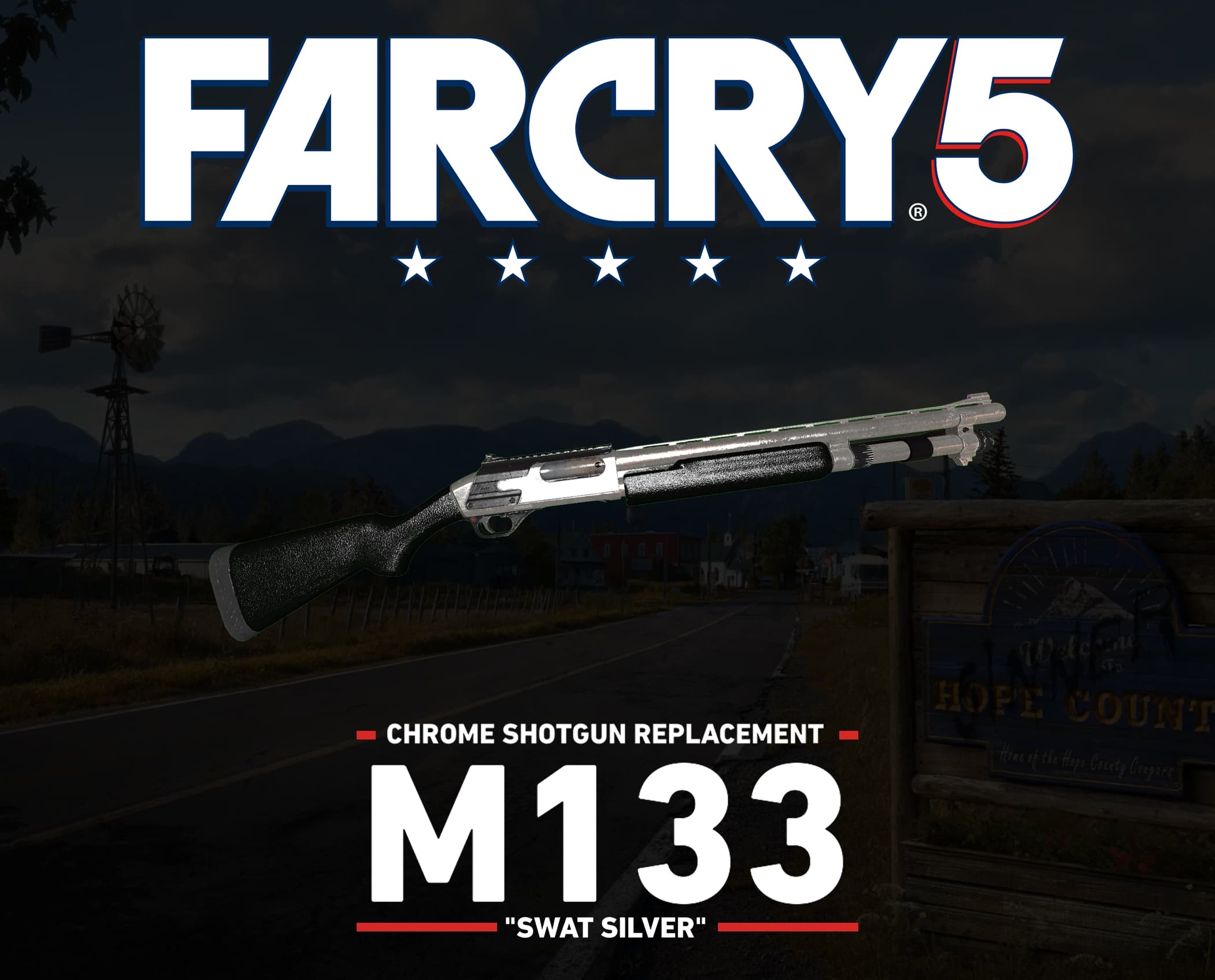 Far Cry 5: M133 Swat Silver (Chrome Shotgun) — Left 4 Dead 2 Steam Workshop preview image
