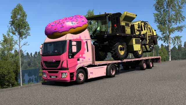 Cotton Harvester on Flatbed — Euro Truck Simulator 2 Workshop preview