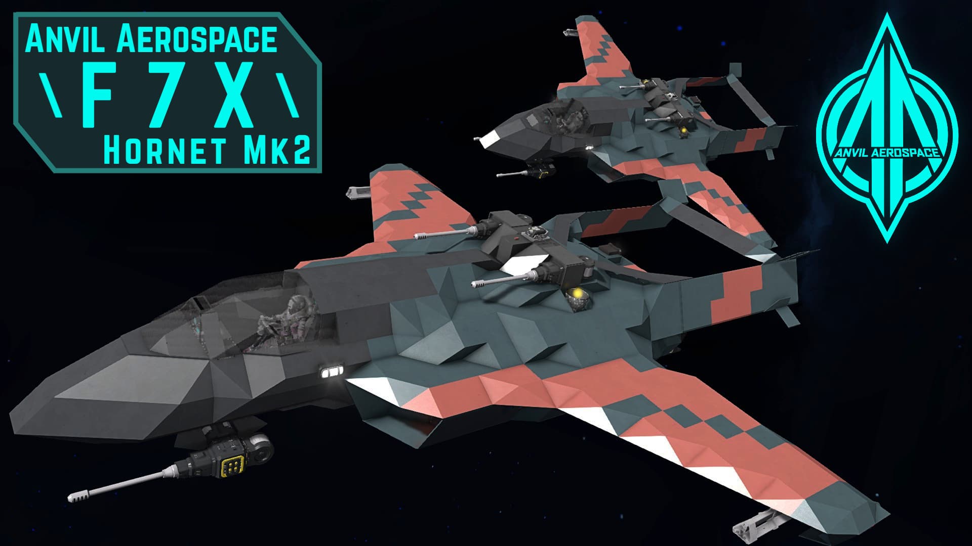 Anvil F7X Hornet Mk2 | Survival-Ready Naval Fighter — Space Engineers Steam Workshop preview image