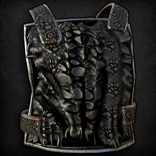 Black Alligator Metal Chest Plate — Rust Workshop preview