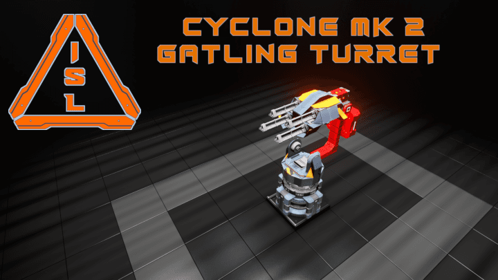 Cyclone MK 2 Gatling Turret (Printable) — Space Engineers Workshop preview