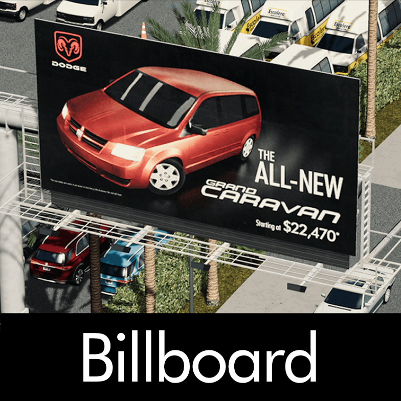 Billboard Dodge Grand Caravan — Cities: Skylines Steam Workshop preview image