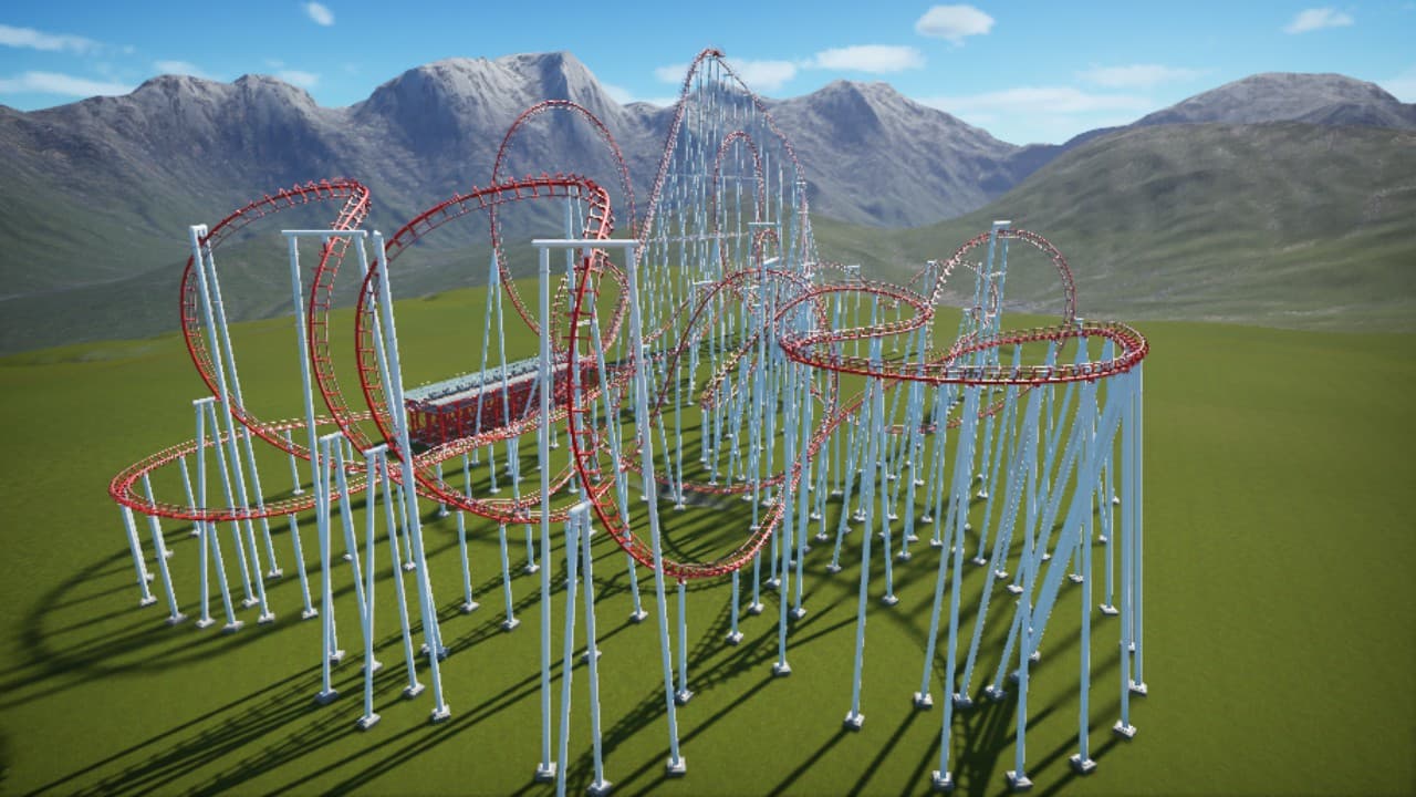 Roller Coaster Suns — Planet Coaster Workshop preview