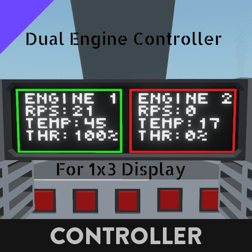 Dual Engine Controller with Display — Stormworks: Build and Rescue Steam Workshop preview image