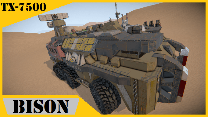 TX-7500 Bison Medium Base Rig [ No Mods ] [DLC Req ] — Space Engineers Steam Workshop preview image