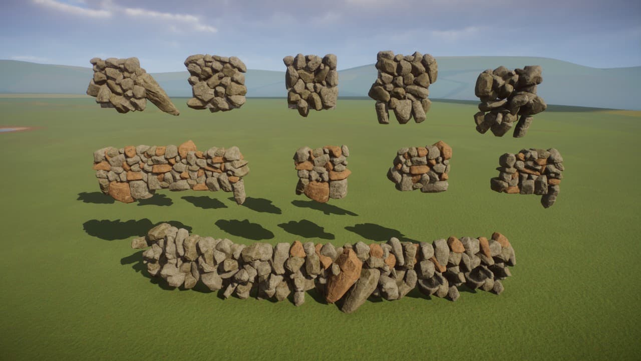 Stacked Rock Walls — Planet Zoo Workshop preview