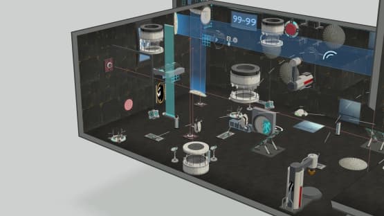 My younger brother's first test chamber — Portal 2 Steam Workshop preview image