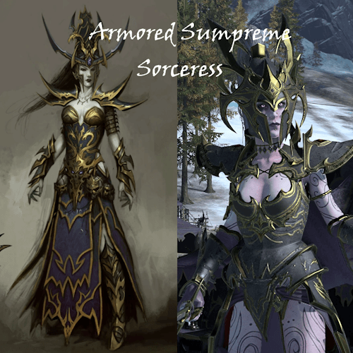 Armored Supreme Sorceress reskin — Total War: WARHAMMER III Workshop preview
