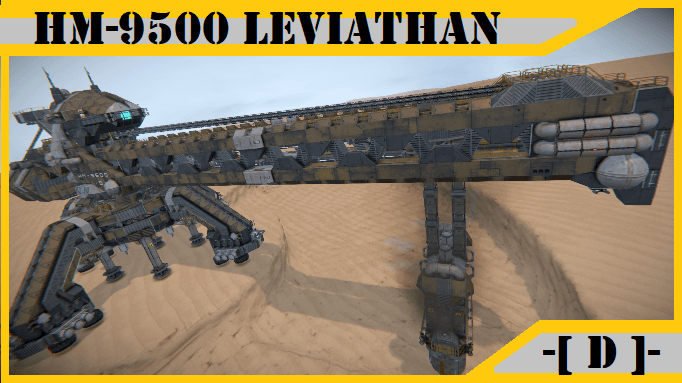 HM-9500 Leviathan [ D ] Mobile Mining Platform ( No Mods ) ( DLC Req ) — Space Engineers Workshop preview