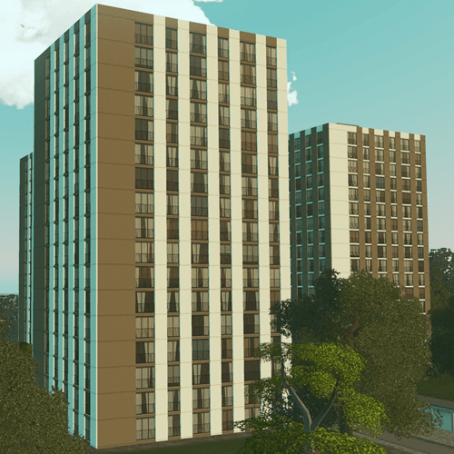 [Grow+RICO] Tours Lenine (Arcueil, France) — Cities: Skylines Steam Workshop preview image