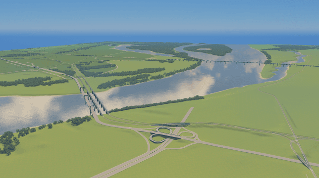 Mississippi River at Memphis, TN — Cities: Skylines Steam Workshop preview image