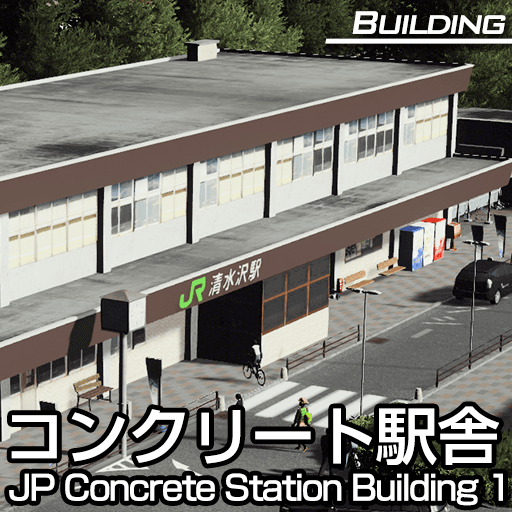 JP Concrete Station Building 1 — Cities: Skylines Workshop preview