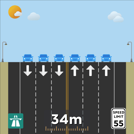 ARP2 3+3 Hwy — Cities: Skylines Steam Workshop preview image