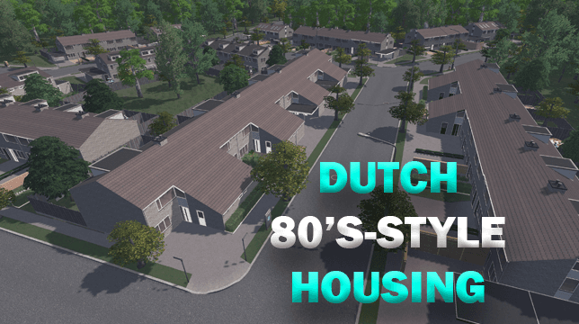 Dutch 80's Houses — Cities: Skylines Workshop preview