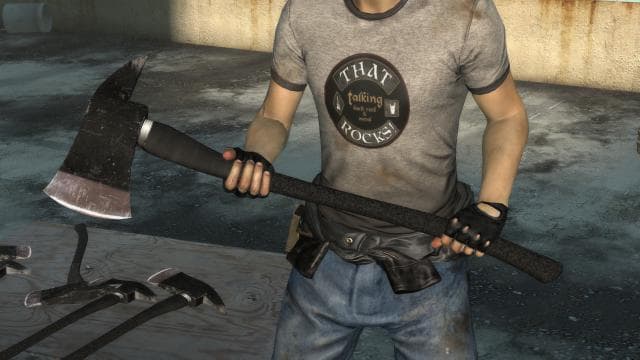 Fireaxe - black synthetic — Left 4 Dead 2 Steam Workshop preview image
