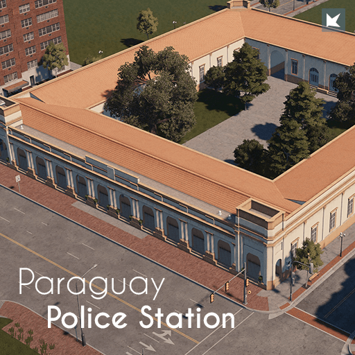 Paraguay Police Station — Cities: Skylines Steam Workshop preview image