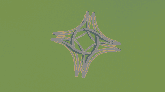 No DLC or MOD - Forked Cross Expressway — Cities: Skylines Steam Workshop preview image
