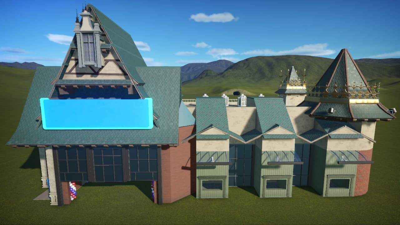 Shopping Mall(without  floor, Empty shop) — Planet Coaster Workshop preview