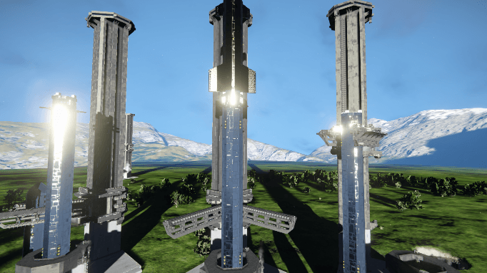 Space X Starship Block 3 and Launch Pad — Space Engineers Workshop preview