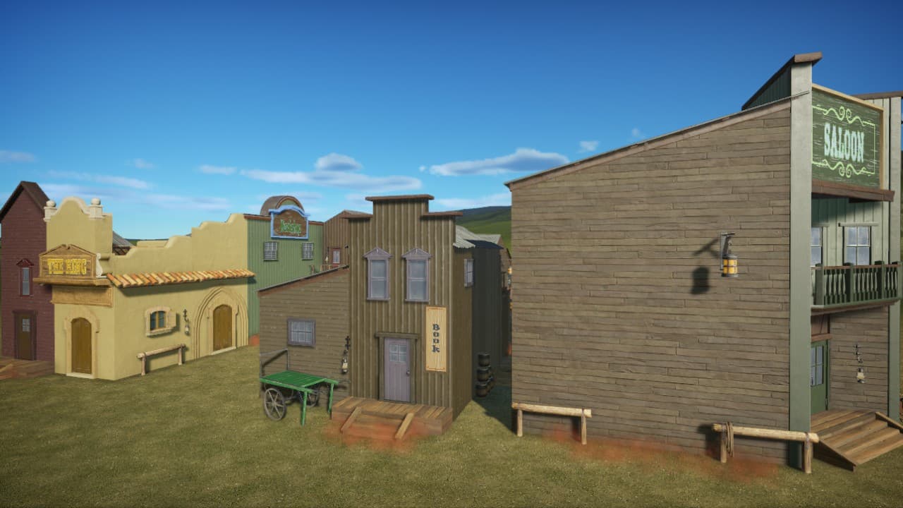 Western-style neighborhood — Planet Coaster Steam Workshop preview image