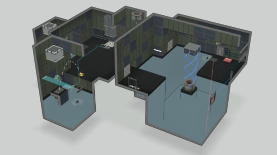 Test Shaft Delta Aqua: Chamber 01 — Portal 2 Steam Workshop preview image
