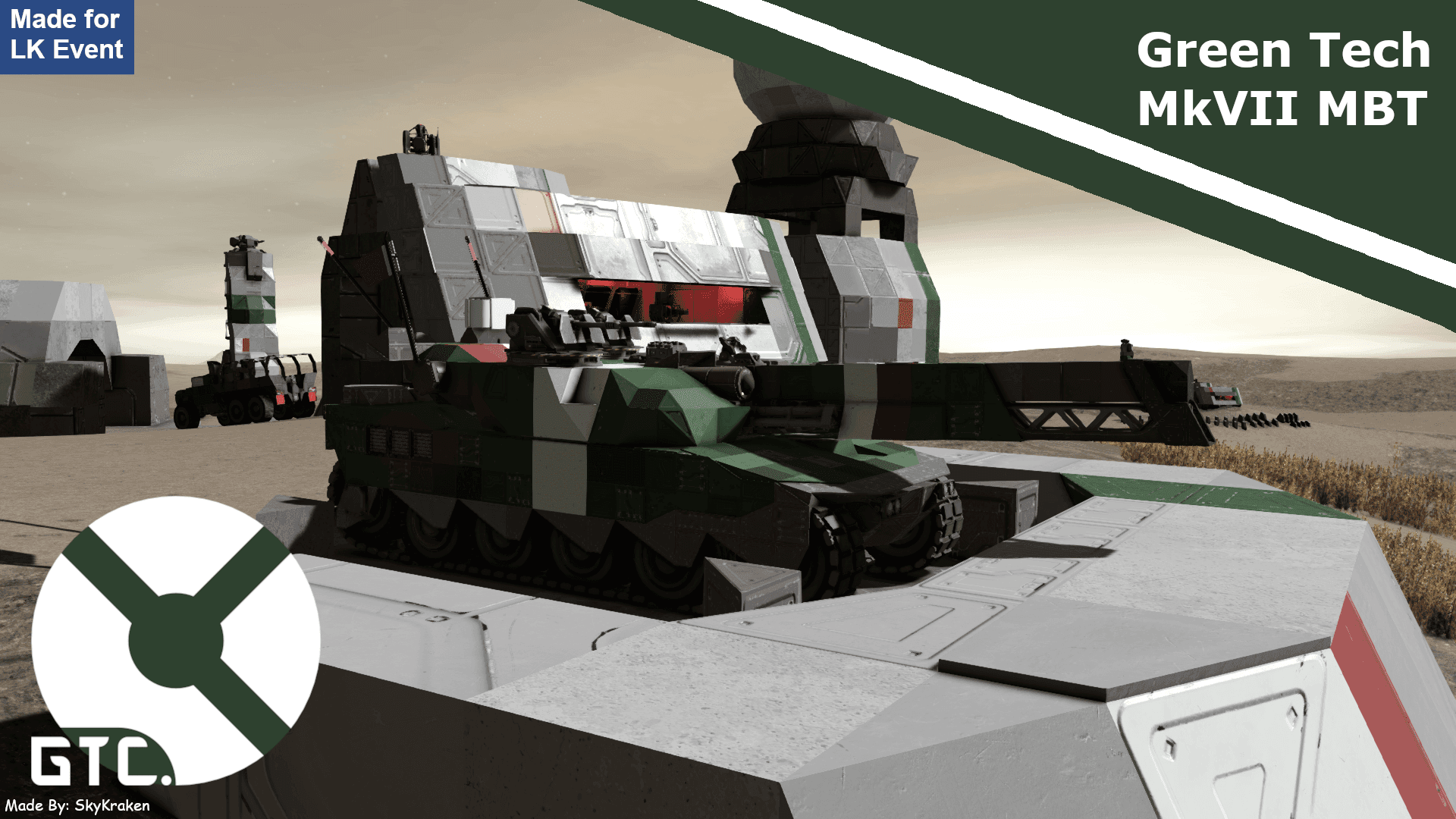 Green Tech Mk7 Main Battle Tank — Space Engineers Steam Workshop preview image