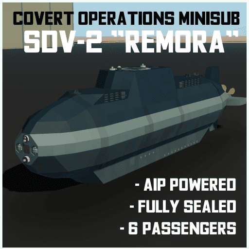 SDV-2 "Remora" Minisub — Stormworks: Build and Rescue Workshop preview