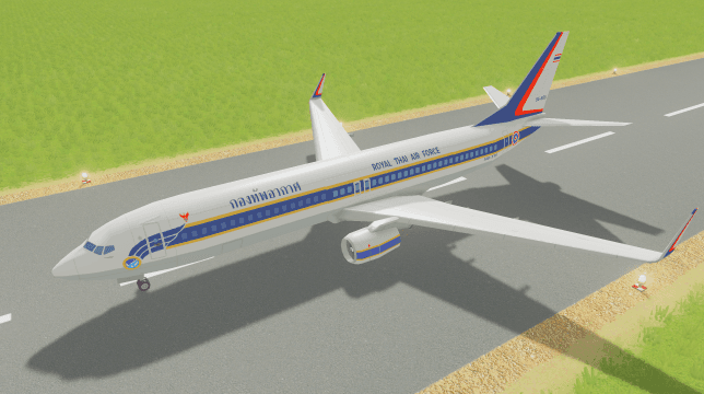 b737 Royalthai Airforce HS-TYS p — Cities: Skylines Steam Workshop preview image