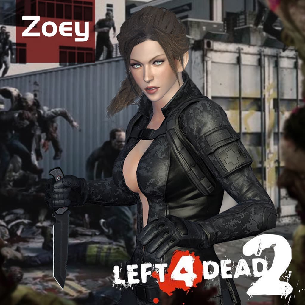Sarah-Bryant with Dominique's suit [Zoey]
 — Left 4 Dead 2 Workshop preview