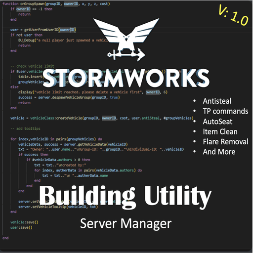 BuildingUtility — Stormworks: Build and Rescue Workshop preview