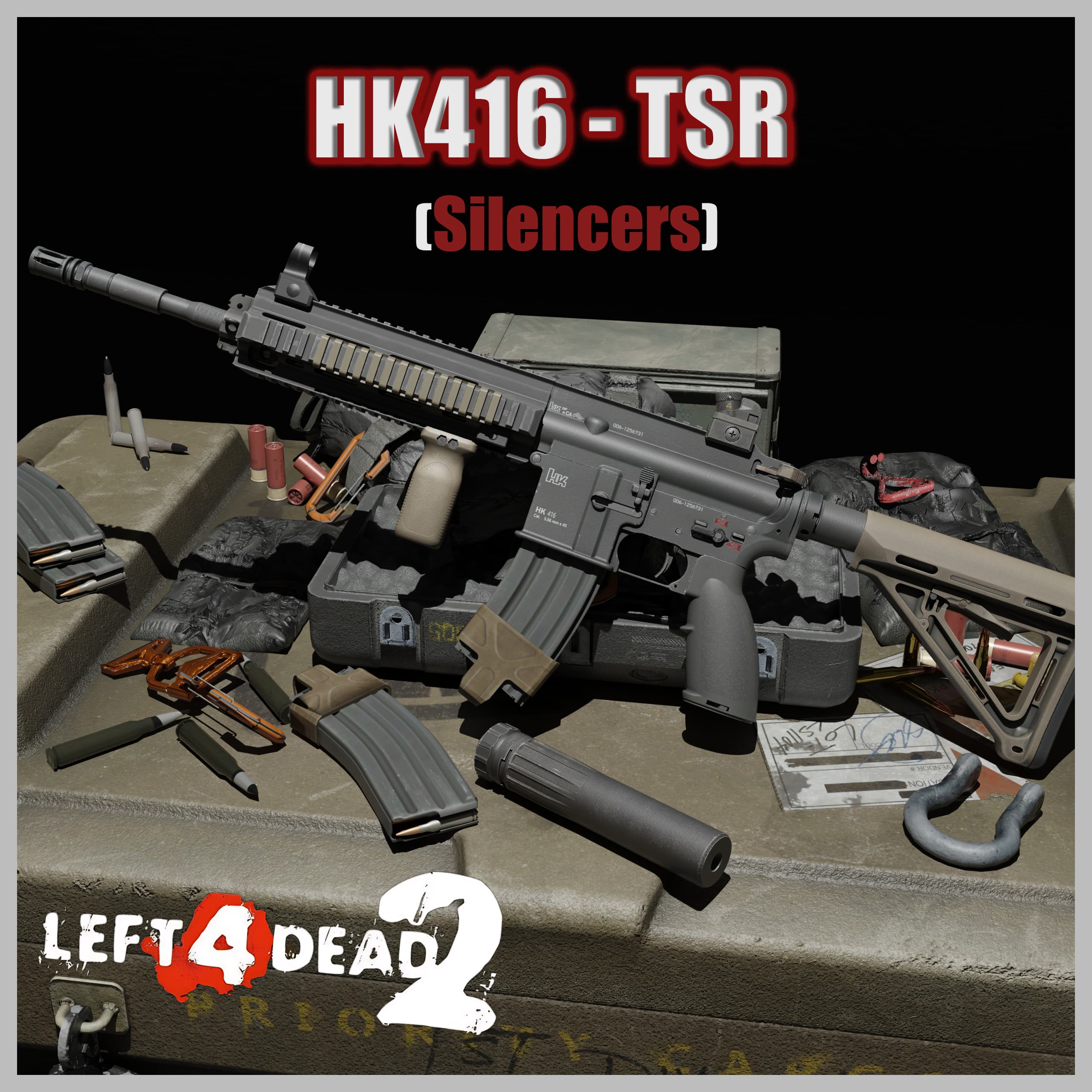 HK416-TSR SD
 — Left 4 Dead 2 Steam Workshop preview image