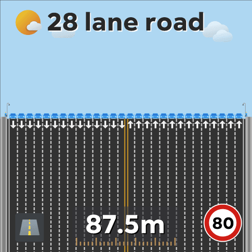 28 lane road — Cities: Skylines Workshop preview
