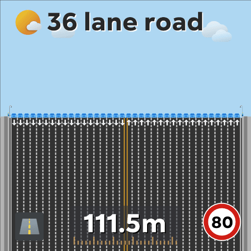 36 lane road — Cities: Skylines Steam Workshop preview image