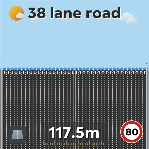 38 lane road — Cities: Skylines Steam Workshop preview image