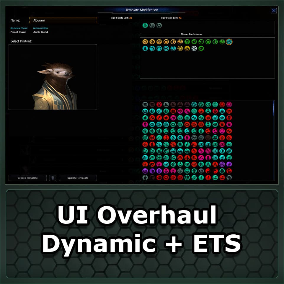 UI Overhaul - Expended Trait Space [OUTDATED] — Stellaris Steam Workshop preview image