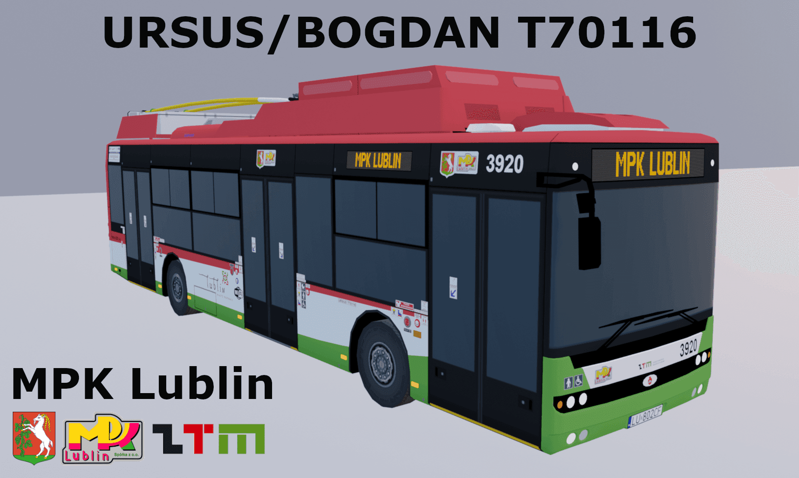 Ursus/Bogdan T70116 MPK Lublin - trolleybus — Cities: Skylines Workshop preview