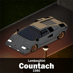 '85 Lamborghini Countach — Project Zomboid Workshop preview