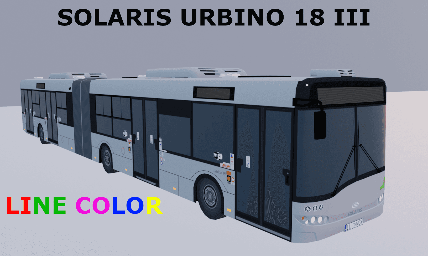 Solaris Urbino 18 III Line Color — Cities: Skylines Steam Workshop preview image
