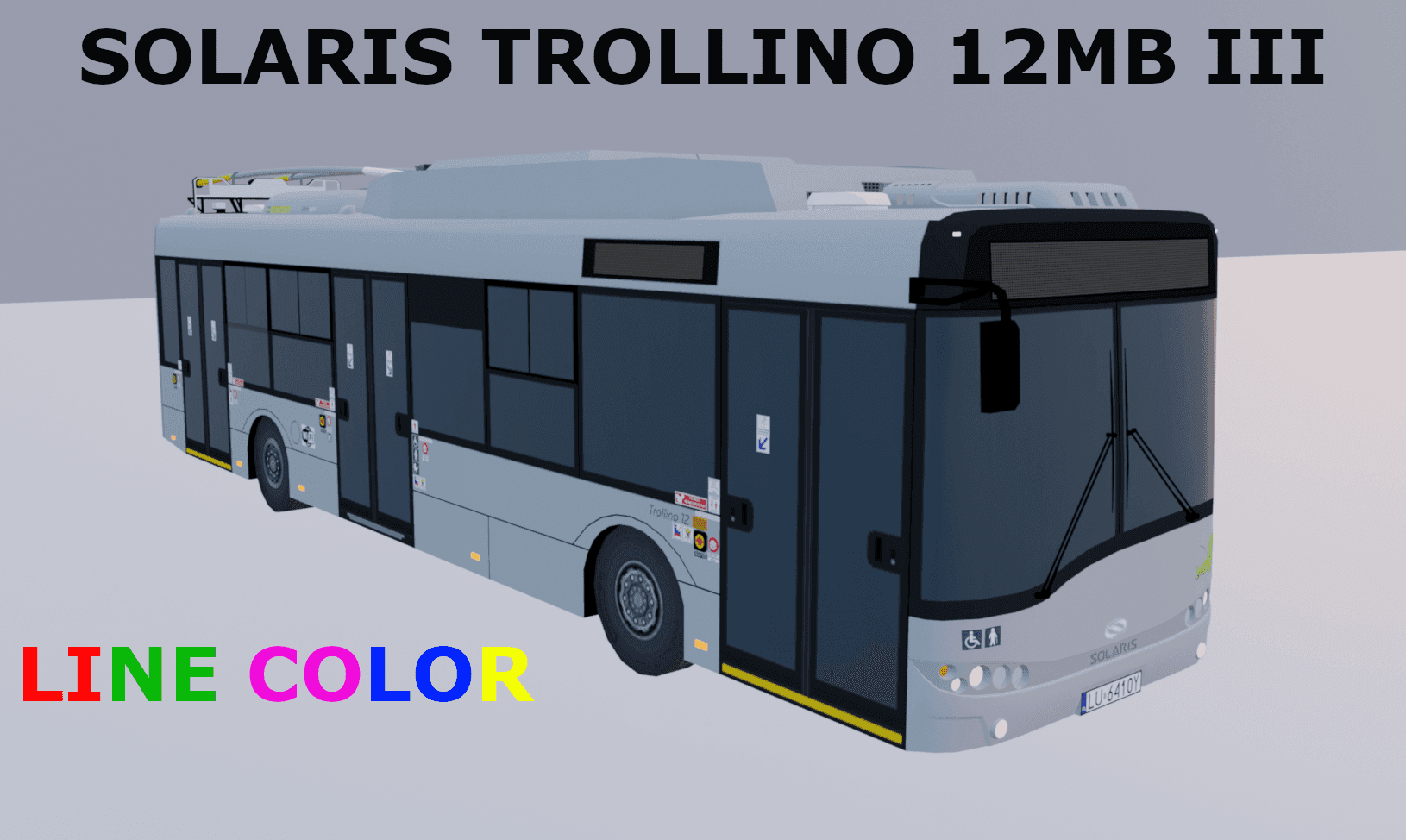 Solaris Trollino 12MB III Line Color — Cities: Skylines Steam Workshop preview image