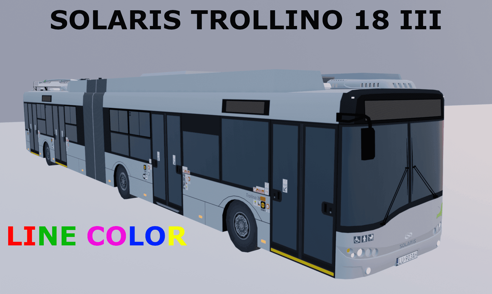 Solaris Trollino 18 III Line Color — Cities: Skylines Steam Workshop preview image