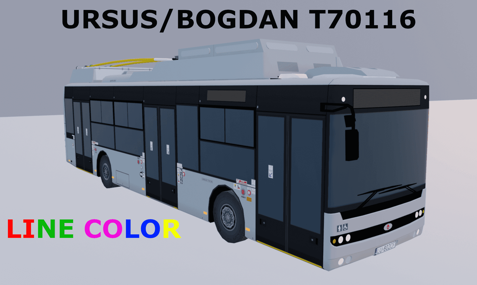 Ursus/Bogdan T70116 Line Color - trolleybus — Cities: Skylines Steam Workshop preview image