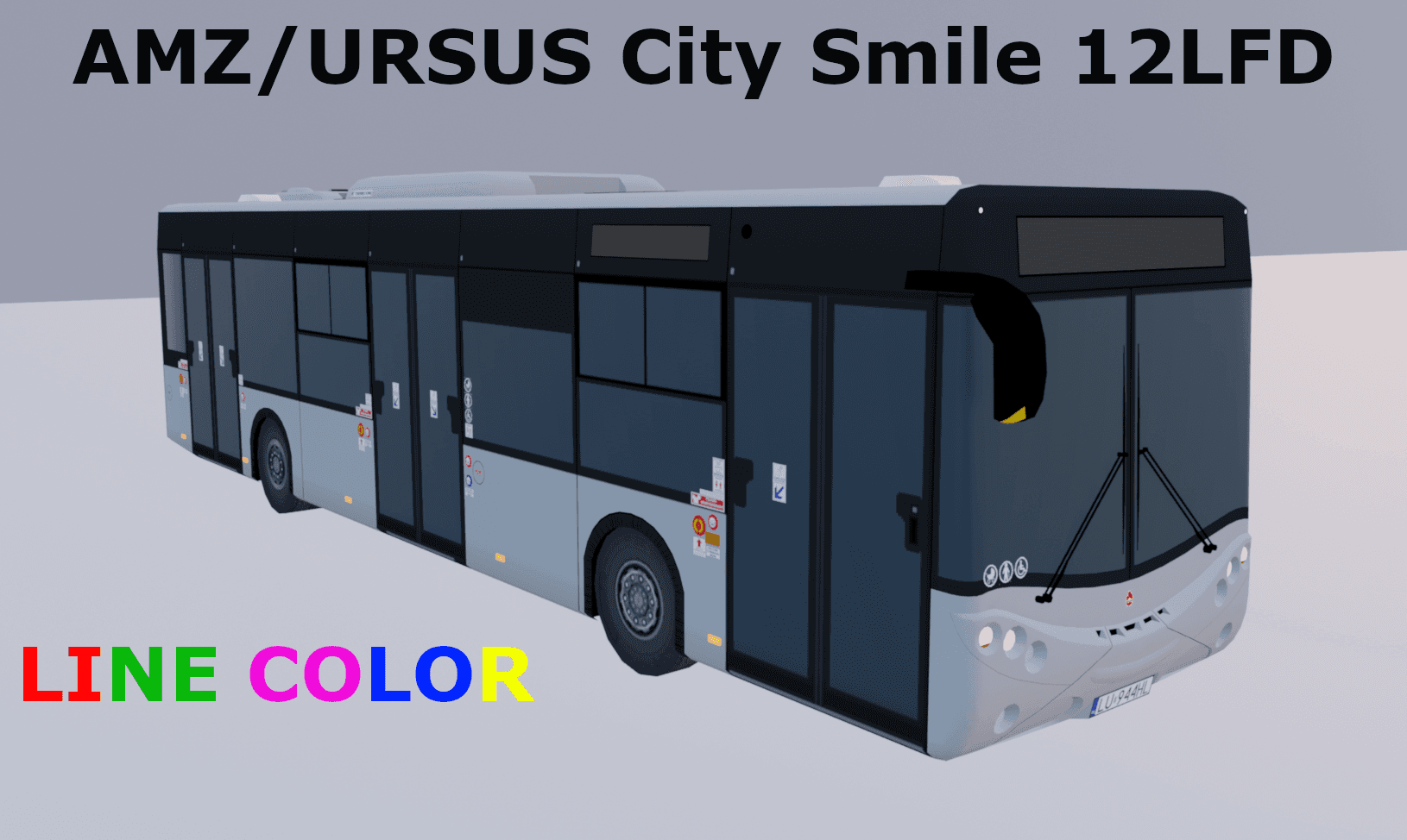 AMZ/Ursus City Smile 12LFD Line Color - bus — Cities: Skylines Steam Workshop preview image