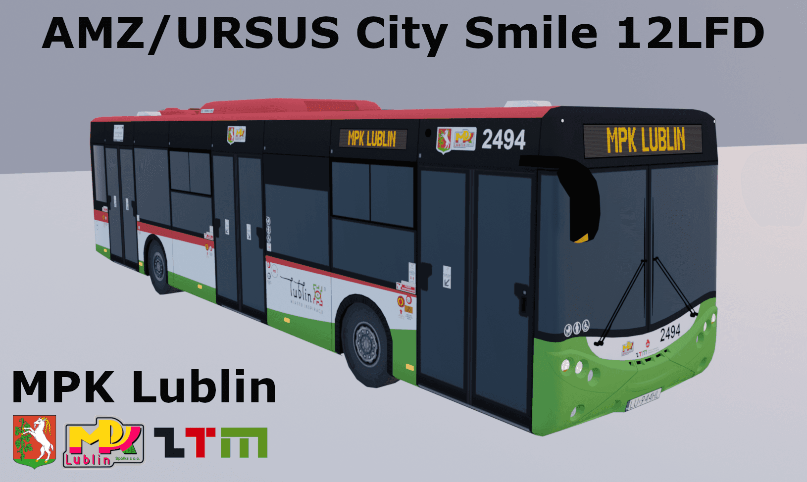 AMZ/Ursus City Smile 12LFD MPK Lublin - bus — Cities: Skylines Workshop preview