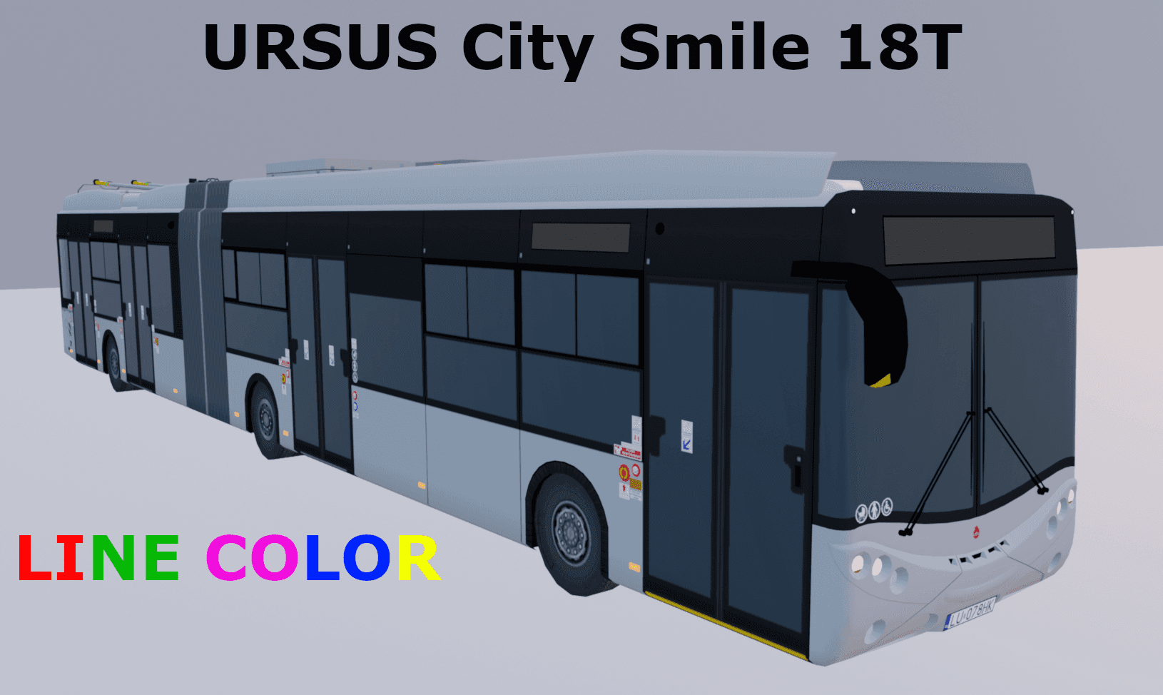 Ursus City Smile 18T Line Color - articulated trolleybus — Cities: Skylines Workshop preview