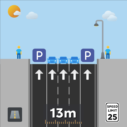 3L 1Way Road w/Parking — Cities: Skylines Workshop preview