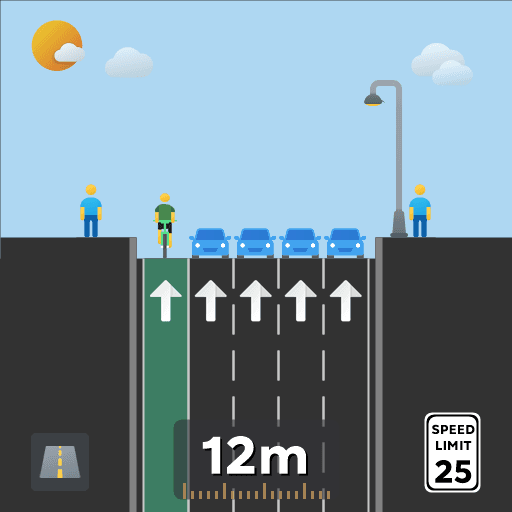 4L 1Way Road with Bike Lane — Cities: Skylines Workshop preview